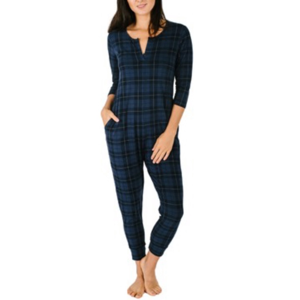 Smash and Tess limited edition size L women’s plaid 3/4 sleeve romper. VGUC!